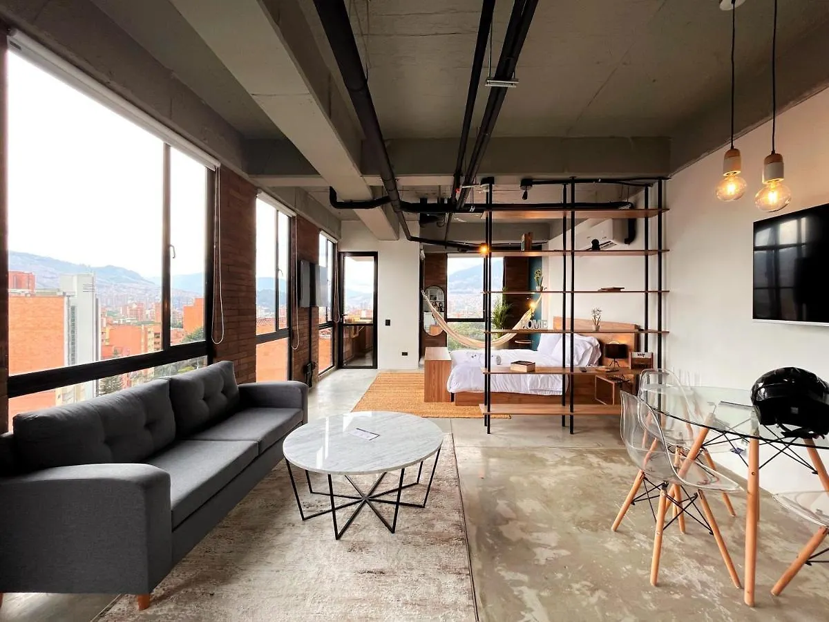 Trendy Loft With Balcony In Laureles Apartment Medellin